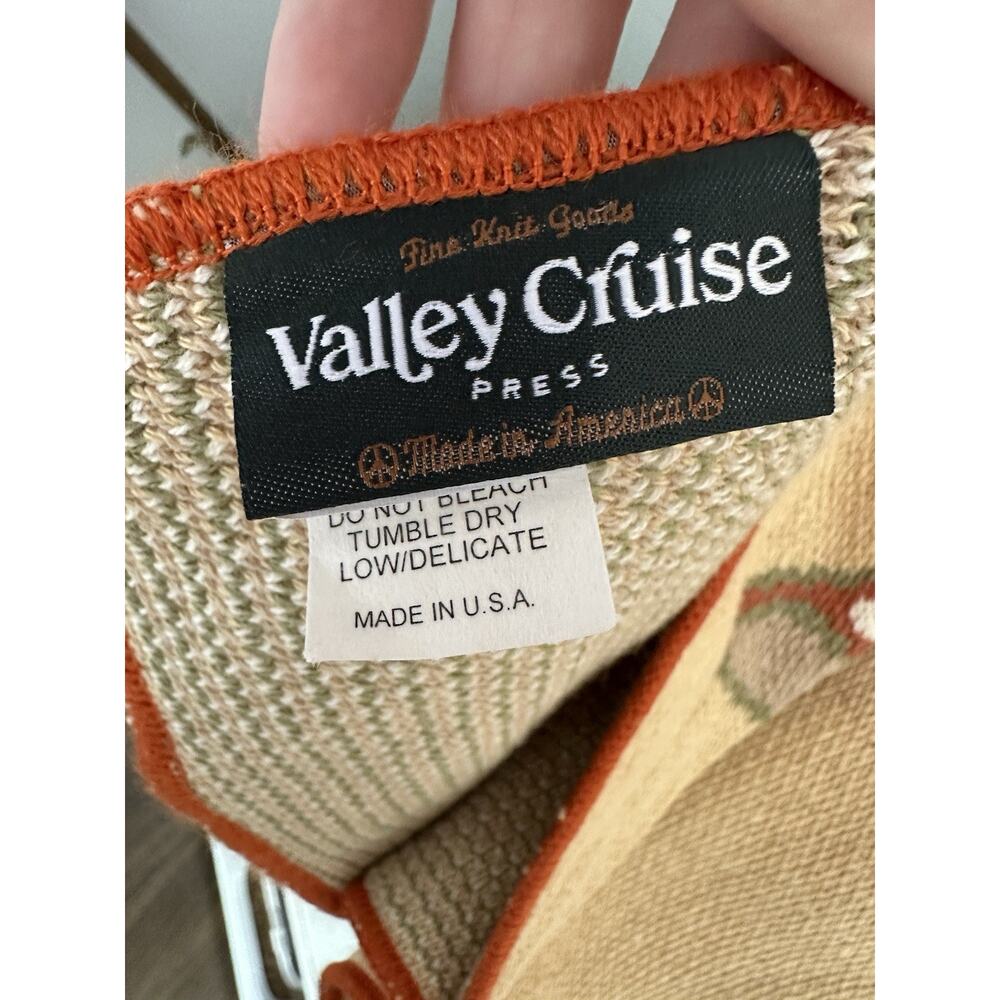 Vintage Valley Cruise Press Mushroom Nature Cottage Throw Blanket Made In USA - Picture 2 of 8
